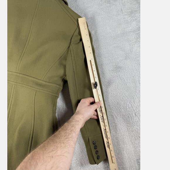 J. Crew Warm Olive Wool Lady Day Green thinsulate Coat 6 - Picture 14 of 15